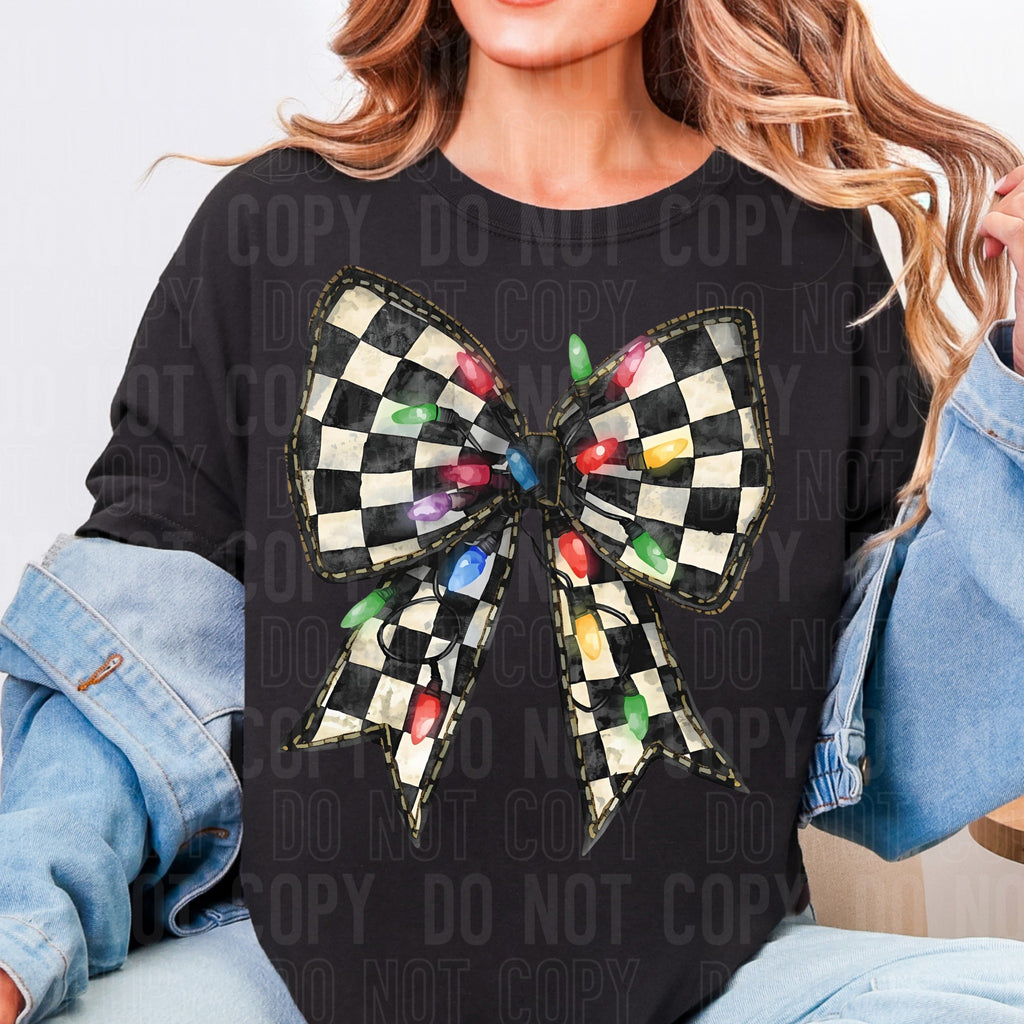 Checkered Bow Lights