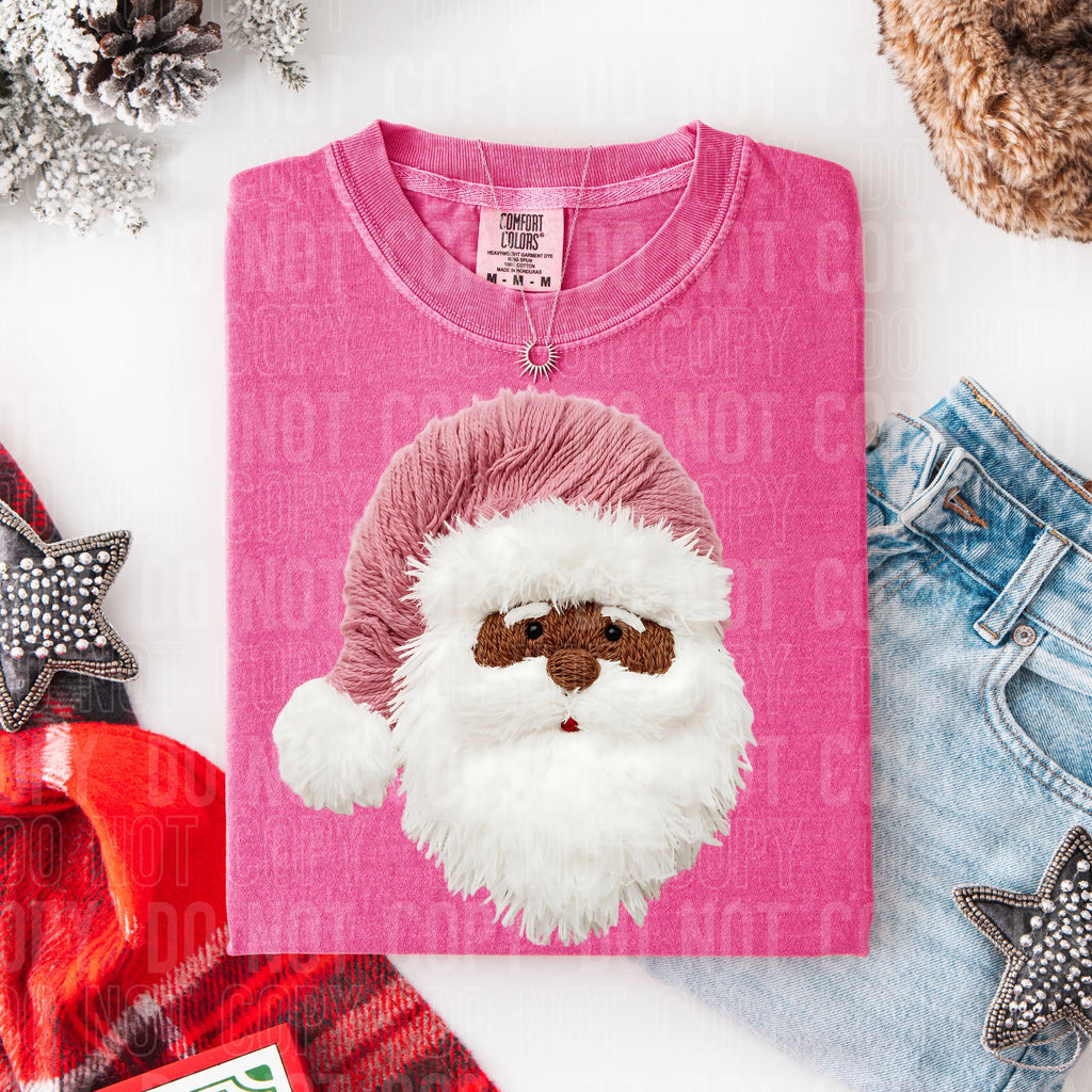 Brown Santa Pink Hat