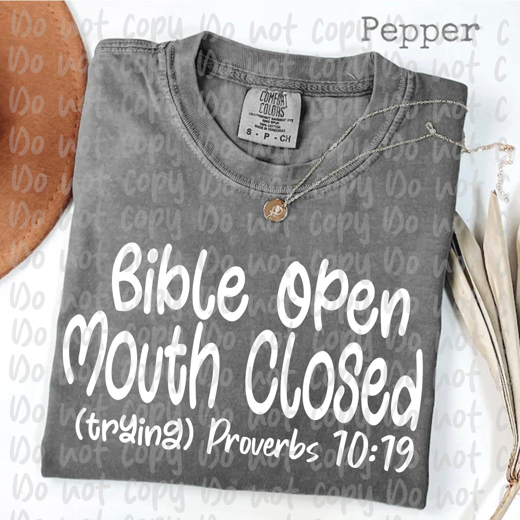 Bible Open Mouth Closed