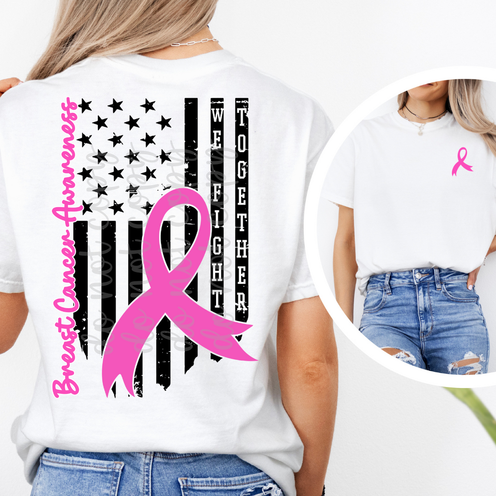 Breast Cancer Awareness Black Flag