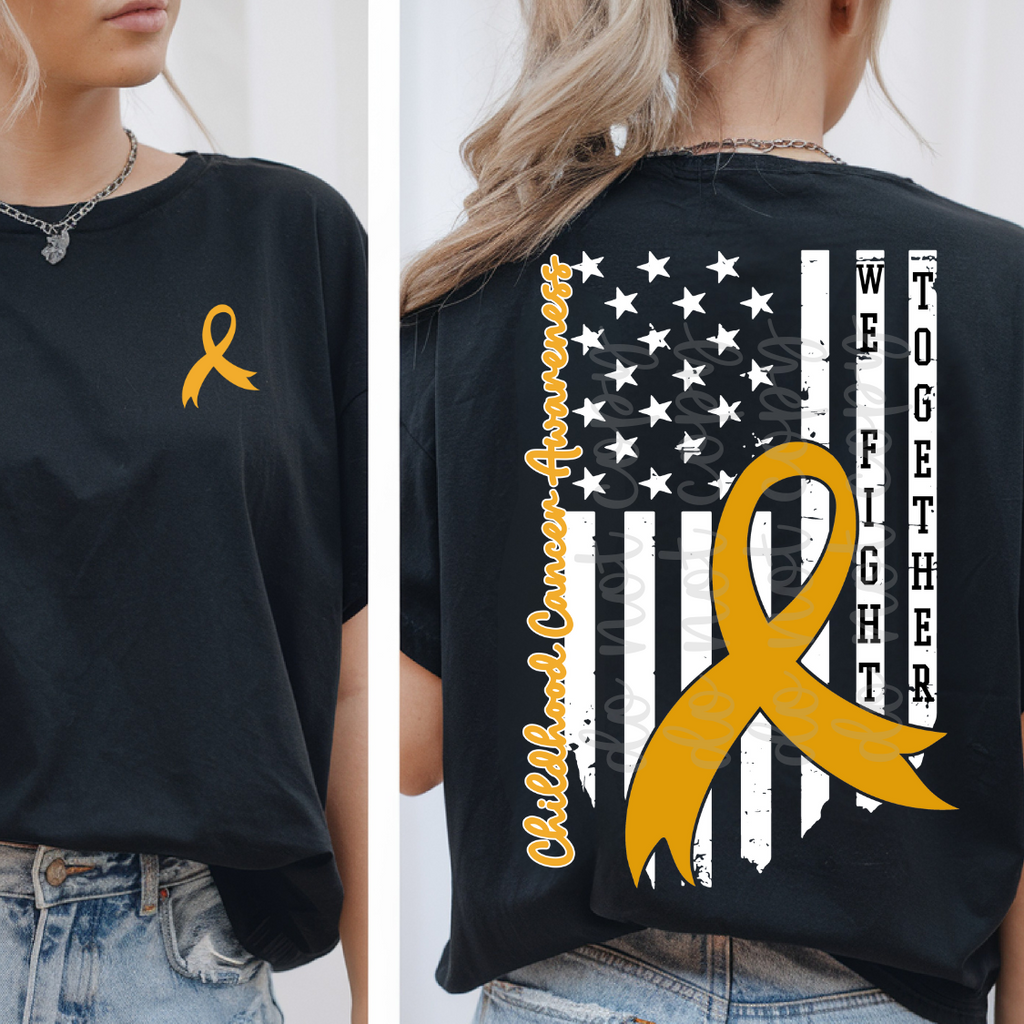 Childhood Cancer Awareness White Flag